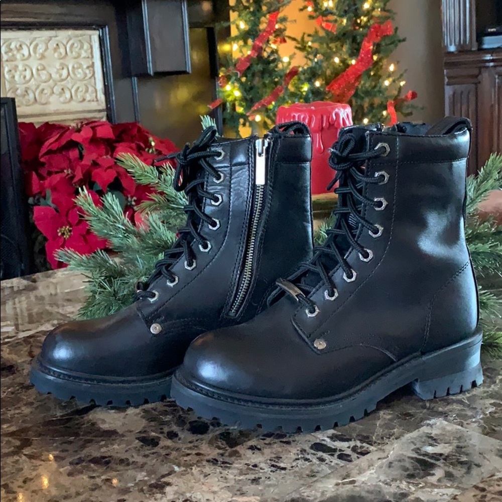 Harley Davidson combat boots
